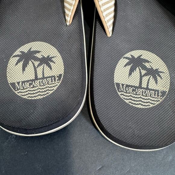 Margaritalville Sole of the Tropics Mens Sz 9 St Martin Brown Tan Thong Sandals - Picture 7 of 10